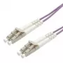 Cabo de patch de fibra ótica Value 50/125 µm LC/LC OM4 violeta 20 m