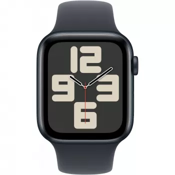 Apple Watch SE GPS + Cellular 44mm caixa de alumínio meia-noite com pulseira desportiva meia-noite – M/L (MXGM3QF/A)