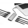 Hub USB-C DELOCK 64323 — anfitrião USB 3.2 Gen 2 Type-C, HDMI + 2× USB-A + 2× USB-C, 10 Gbit/s, cinzento