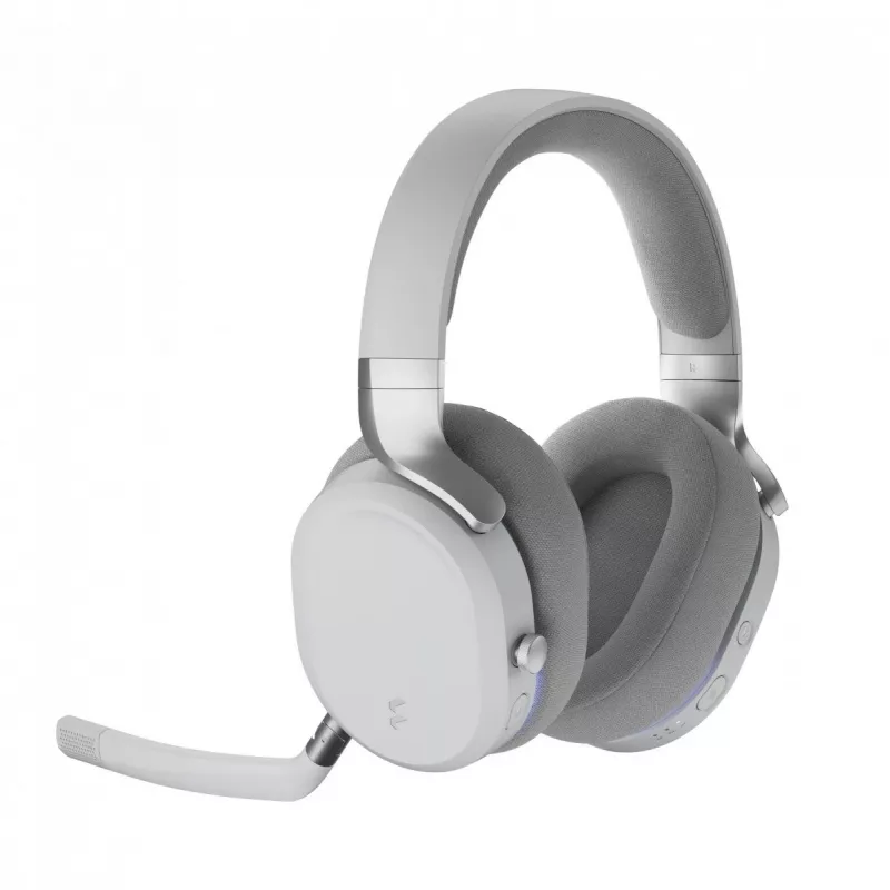 Headset Fractal Design Scape com fios & sem fios arco de cabeça música estação de carregamento Cinzento