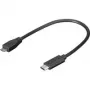 Cabo Wentronic Goobay USB 2.0 conector macho Micro (Type-B) > conector macho USB-C, 0,2 m - USB 2.0 HighSpeed (67895)