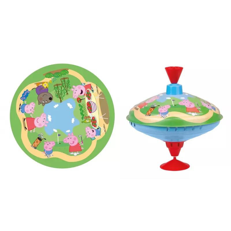 Pião 19 cm Peppa Pig em caixa