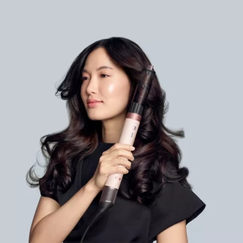 Multistyler Airwrap Co-anda2x Straight + Wavy, creme/ouro rosa, Bluetooth, 1.700 Watt (embalagem danificada)