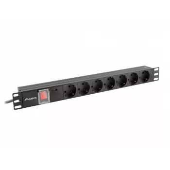 Unidade de distribuição de energia Lanberg PDU-07F-0200-BK