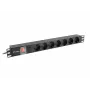 Unidade de distribuição de energia Lanberg PDU-07F-0200-BK