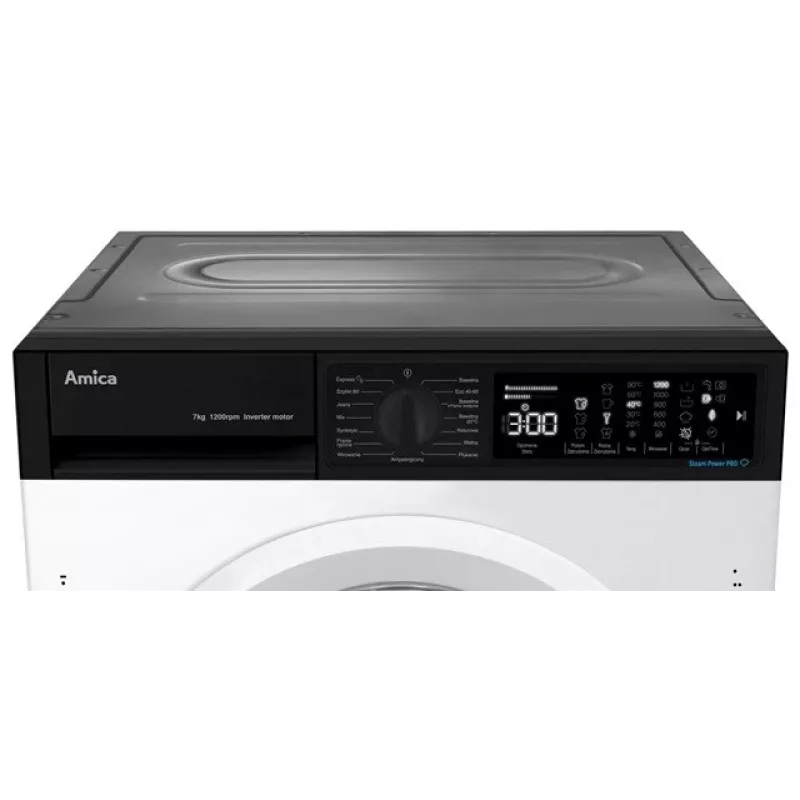 Máquina de lavar roupa de encastrar Amica WABIC712ALiStO
