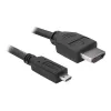 DeLOCK - Cabo de vídeo / áudio - HDMI - 32 AWG - HDMI, 19 pinos (M) - 19 pinos Micro-HDMI (M) - 3 m (82663)