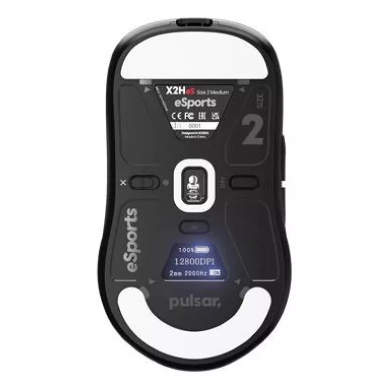 Rato USB ótico sem fios X2H V3/MEDIUM preto PX2H3ES21 Pulsar