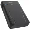 Caixa para HDD/SSD Unitek Y-3035 — SATA 2,5/3,5 polegadas, USB 3.2 Gen 1 (USB Type-B), 6 Gbit/s, preto, adaptador AC