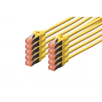 Cabo de rede Digitus CAT 6 S/FTP RJ-45 5m amarelo