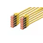 DIGITUS Cabo de rede CAT6 S/FTP, 5 m, amarelo, pack de 10