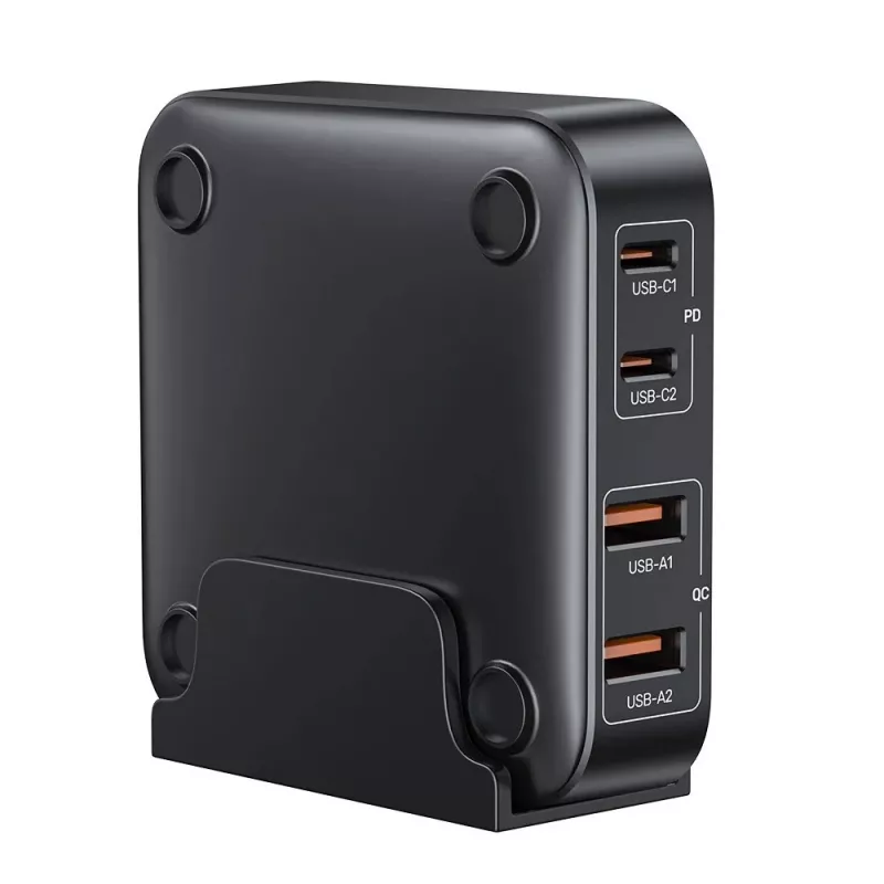 Carregador de secretária Unitek P1229ABK01-EU 100 W com 2× USB-A e 2× USB-C