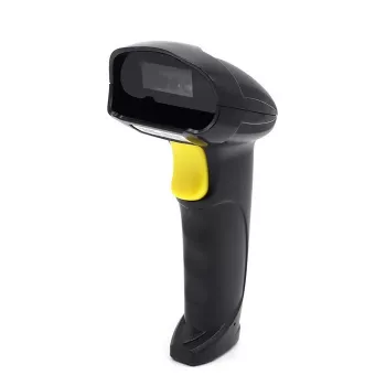 Leitor de códigos de barras sem fios QOLTEC 50856 – 1D e 2D portátil sem fios, interface USB, caixa ABS, 170×62×100 mm, 203 g