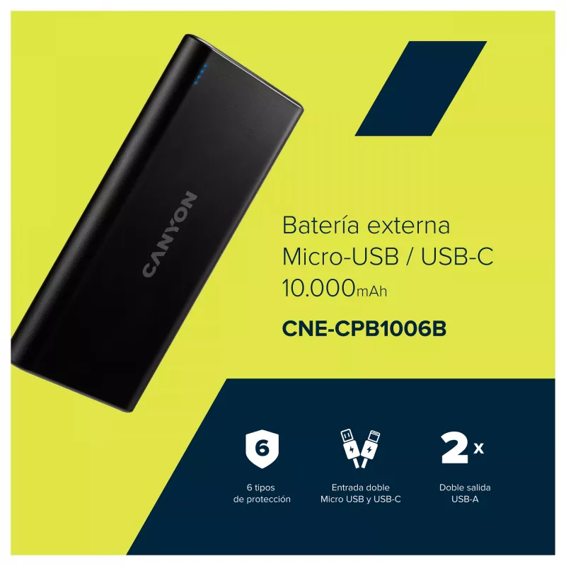 Carregador portátil Canyon PB-106 10000 mAh