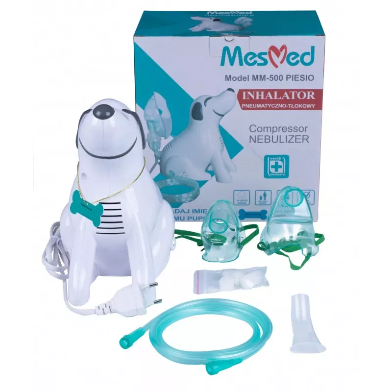 Inalador Mesmed MM-500 Piesio design portátil pneumático de êmbolo