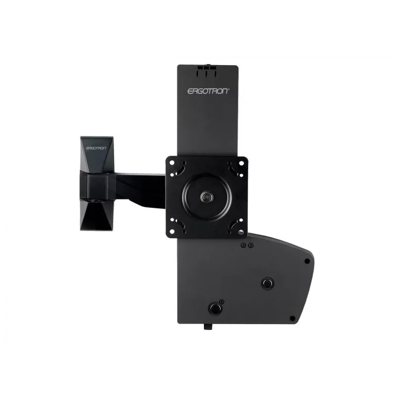 Ergotron Glide Wall Mount LD-X - kit de montagem (braço articulado, adaptador VESA, elementos de fixação, conjunto de elevação) para ecrã LCD - preto - ecrã