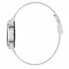 Smartwatch ORO-MED ORO-SMART CRYSTAL SILVER — caixa redonda em metal, LCD 240 × 198, ecrã de 1,04 polegadas, Bluetooth 4.0, à prova de água, bateria de 120 mAh
