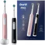 Escova de dentes elétrica Oral-B Pro 1 Duo — preto/rosa, 2 modos de limpeza