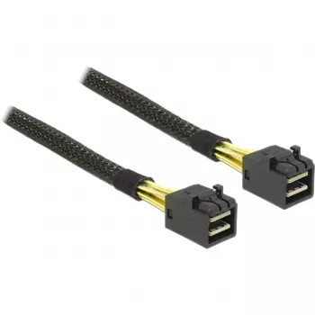 Delock - cabo SAS interno - SAS 6Gbit/s - 4x Mini SAS HD (SFF-8643) para 4x Mini SAS HD (SFF-8643) - 1,0m - para P/N: 62703, 62704 (83387)