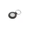 Capa protetora em pele para Apple AirTag FIXED FIXWAT-C2-BK pele de vaca genuína preta bolsa compacta
