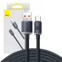Cabo Baseus Crystal Shine USB para USB-C, 100W, 2m (preto)
