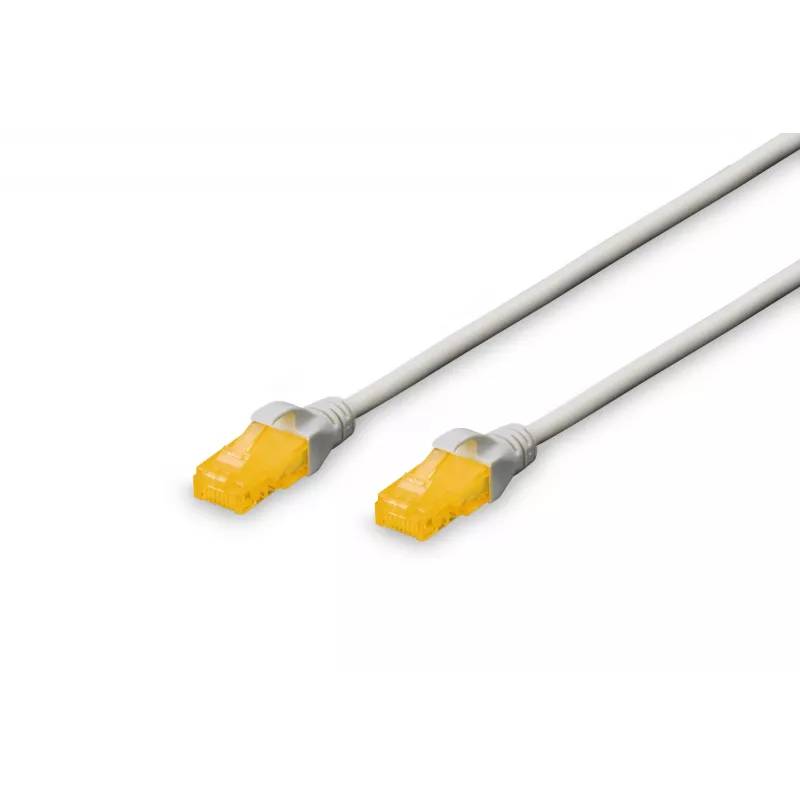 Cabo de rede Digitus CAT 6A U/UTP cabo patch RJ-45 Cat6a 3 m cinzento