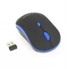 Rato ótico sem fios Gembird MUSW-4B-03-B, RF, ambidestro, 1600 DPI, 4 botões, alimentado a pilhas, azul/preto