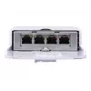 Comutador UBIQUITI NanoSwitch Gigabit Ethernet PoE, 4x Gigabit RJ-45, 4x portas PoE, orçamento de 36 W, 24 V DC