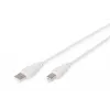 Cabo de ligação USB Assmann, Type-A - B M/M, 3,0 m, compatível com USB 2.0, UL, bege (AK-300102-030-E)