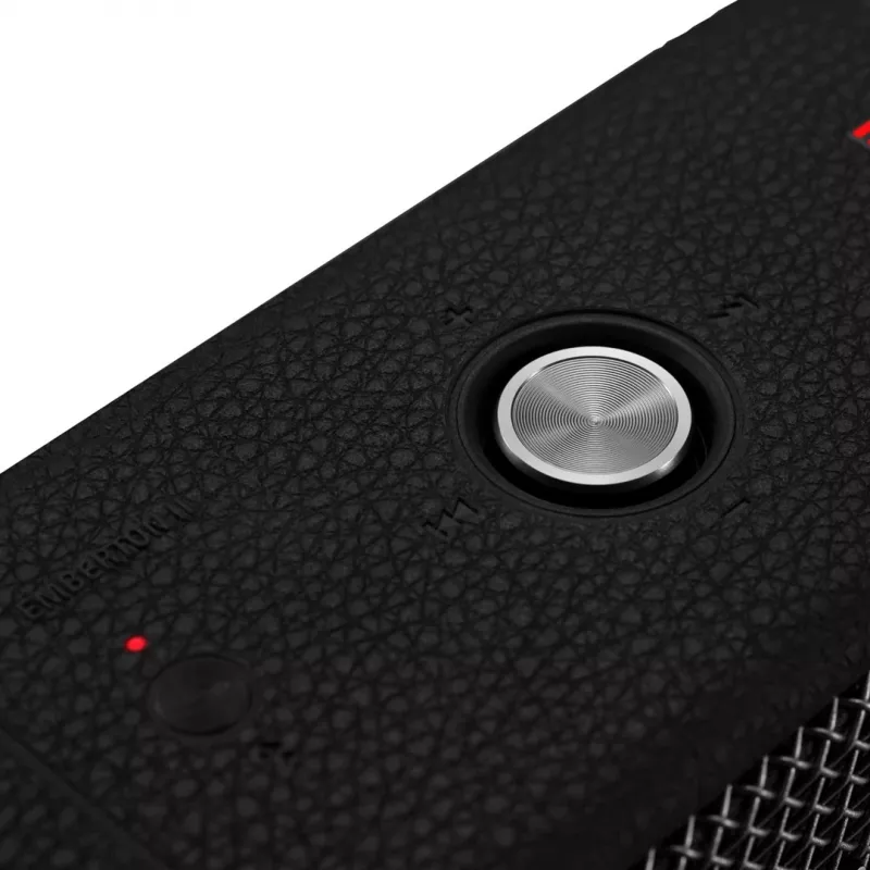 Altifalante Bluetooth portátil Marshall Emberton II preto Steel — design compacto, áudio sem fios