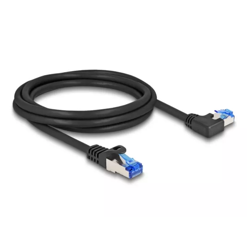 Cabo de rede DeLOCK RJ45 Cat.6A S/FTP 2m preto
