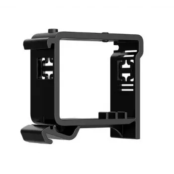 Suporte DIN Ajax ASP preto para montagem em calha, modelo 51170.132.BL