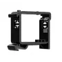 Suporte DIN Ajax ASP preto para montagem em calha, modelo 51170.132.BL