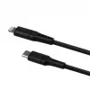 Cabo fixo USB-C para Lightning FIXED FIXDLS-CL12-BK 1,2 m silicone líquido