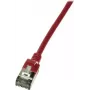 Cabo de rede LogiLink fino U/FTP vermelho RJ-45 Cat6a 0,3 m