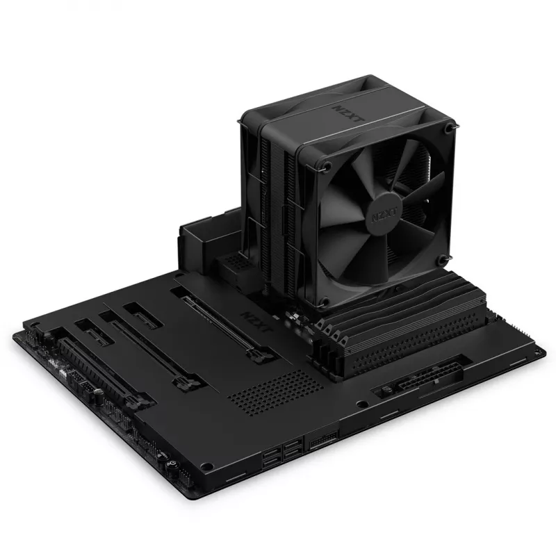 Arrefecedor de ar NZXT T120 processador 120 mm preto — 4 heatpipes, ventoinha 120×120×26 mm, PWM, base de cobre