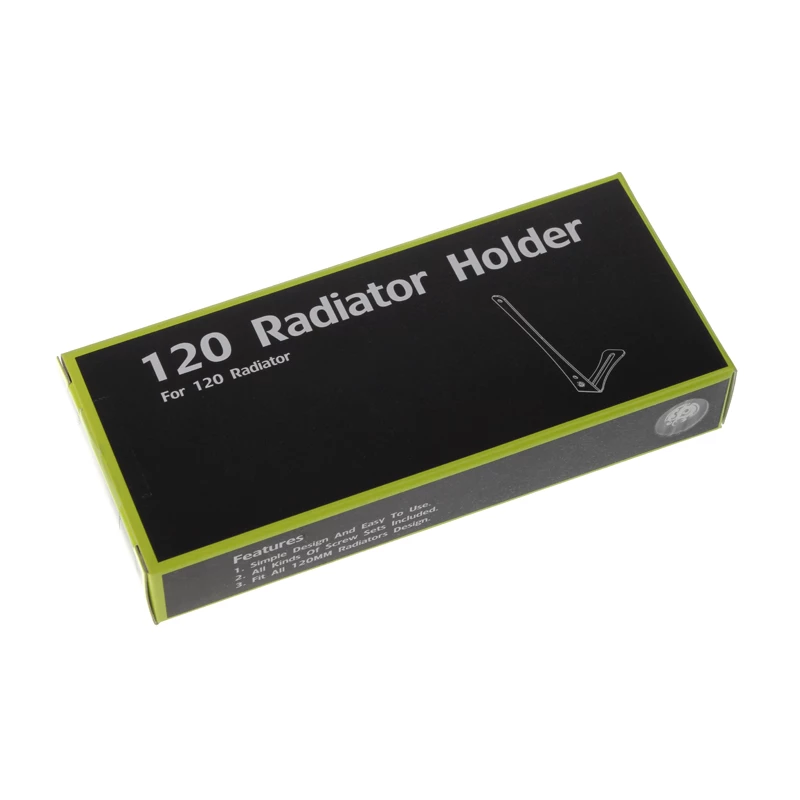 Suporte para radiador BitsPower BP-120RADHV2-BK — suporte de montagem preto para radiadores de 120 mm