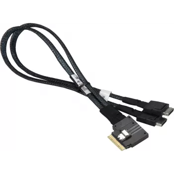 Supermicro CBL-SAST-0388L-02 - Cabo SATA / SAS - com sidebands - Mini SAS (SFF-8087) (M) para SATA, sideband (F) - 90 cm