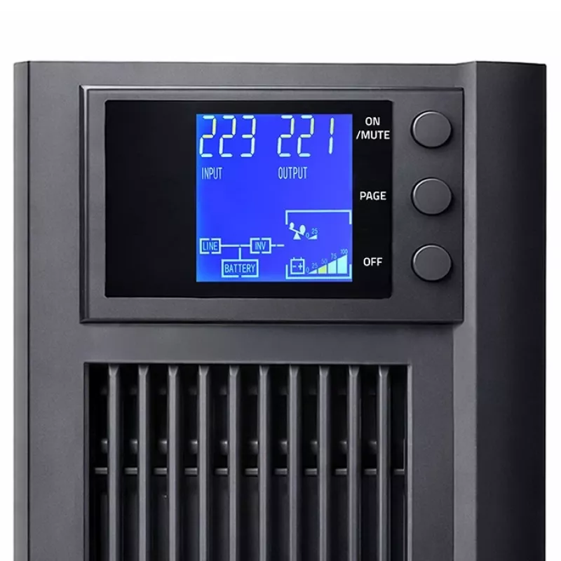 UPS QOLTEC onda sinusoidal pura 2kVA 1600W com AVR e ecrã LCD