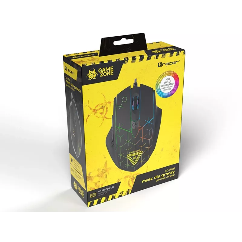 Tracer GAMEZONE XO - Rato - USB - Ótico - 6 botões - preto