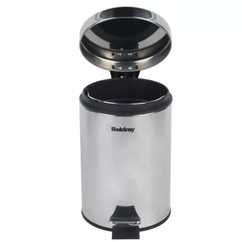 Balde de pedal Beldray LA038098SSAFEU7 3 litros fecho suave aço inoxidável