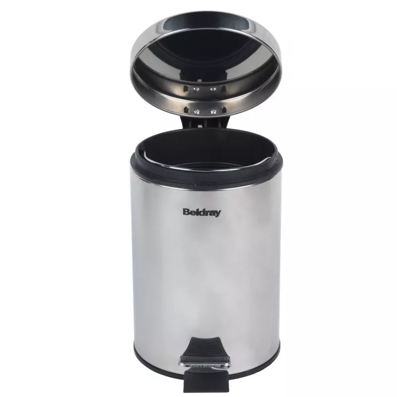 Balde de pedal Beldray LA038098SSAFEU7 3 litros fecho suave aço inoxidável