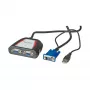 Divisor de vídeo VGA portátil, 2x, 250 MHz, VGA, 2x VGA, cinzento, 250 MHz, 0,65 m, 1920 x 1440