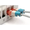 DIGITUS - Clipes de cabo com codificação de cores - para cabo de patch - azul (embalagem de 100) (A-CC-B)