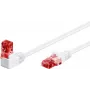 Cabo de rede CAT 6 Goobay 1x 90° angular, U/UTP, branco, 3 m - patilha superior, mistura de cobre CCA (51524)