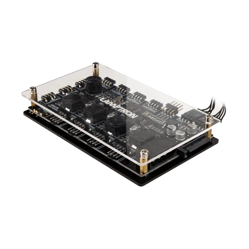 Controlador de ventoinhas e LED RGB Lamptron SM436 PCI, preto