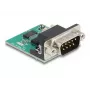 Conversor série DeLOCK 90781 repetidor isolador USB 2.0 RS-232 preto verde