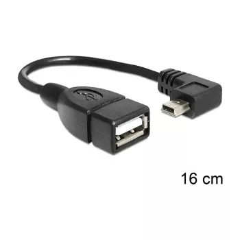 Cabo USB DeLOCK 83245 0,16m USB A Mini-USB B preto
