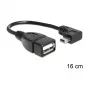Cabo USB DeLOCK 83245 0,16m USB A Mini-USB B preto