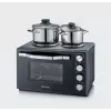 Forno torradeira Severin TO 2074 30L 2500W preto com grelhador